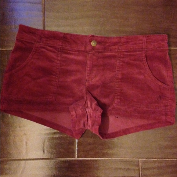 Hang ten red corduroy shorts