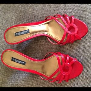 Dolce & Gabbana red dress shoes, like NEW!!