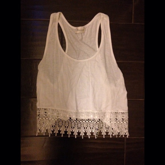 White crop top