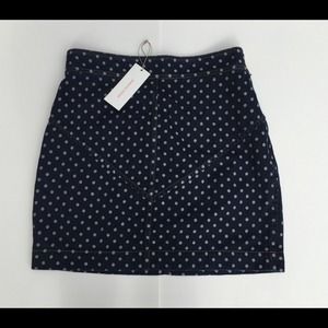 Rebecca Taylor denim polka dot skirt size 10