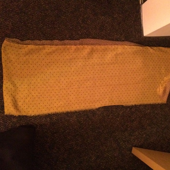 Lime Green and Grey Polka Dotted Scarf - Picture 2 of 3