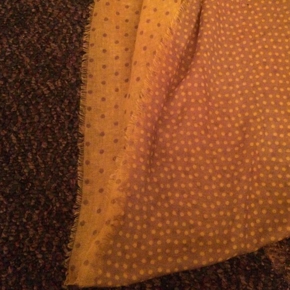 Lime Green and Grey Polka Dotted Scarf - Picture 3 of 3