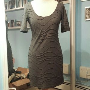 Fitted cotton Gray dress