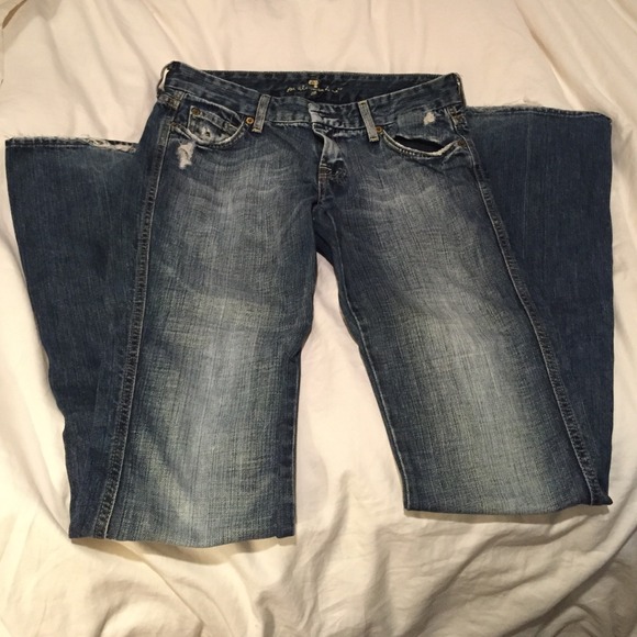 SEVEN BRAND JEANS FLARE DARK DENIM