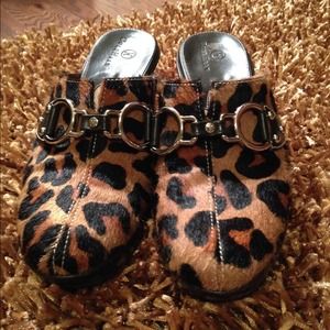 Leopard Cole Haan Mules