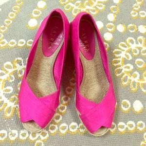 Ralph Lauren pink wedges