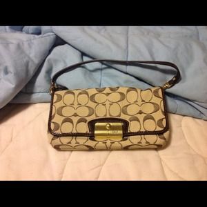 Coach large wristlet