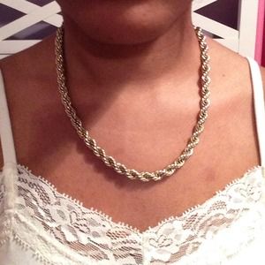Gold chain necklace