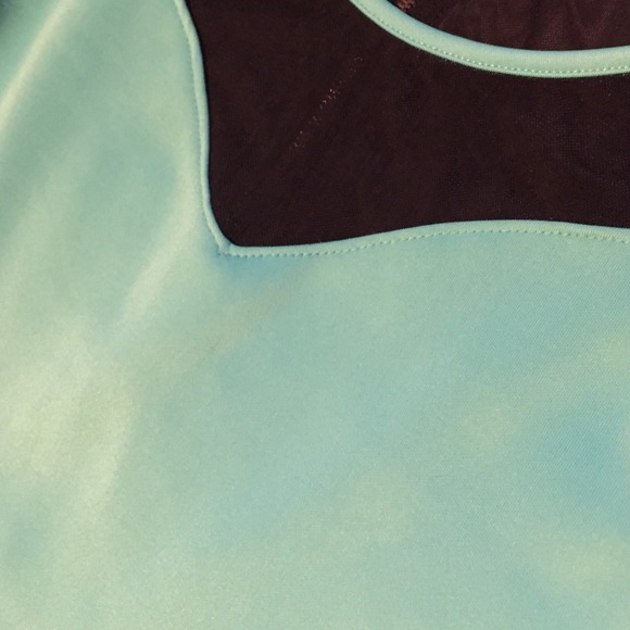 Aqua Peplum Dress - Picture 3 of 3