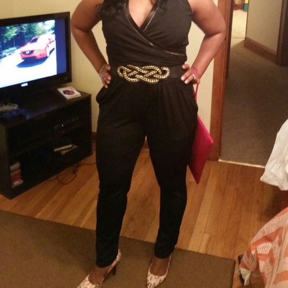 Hot! Black Romper perfect for New Years!!!