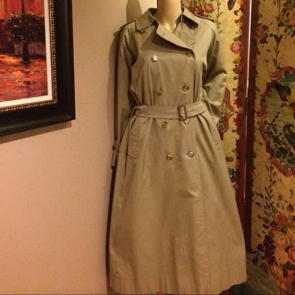Sold $235 Authentic Burberry Size 10 Trench - Picture 2 of 4