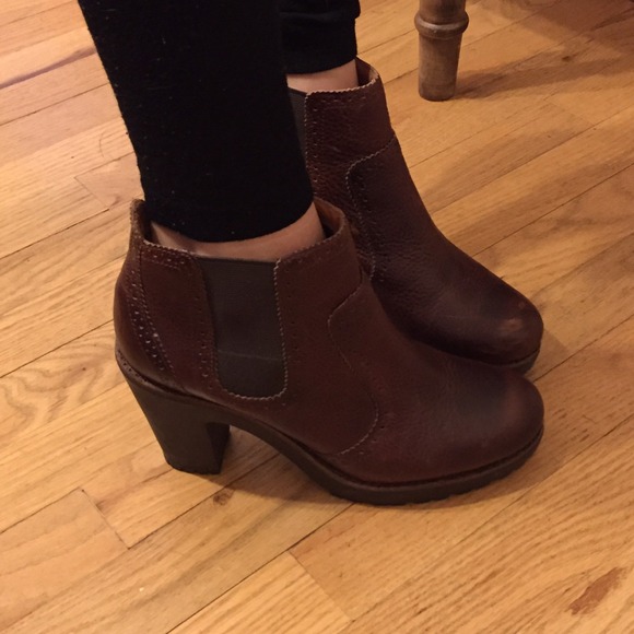 Sperry Top-Sider leather boots. Rubber heel. 8.5