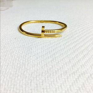 Gold Nail Bracelet and love bracelet bundale!