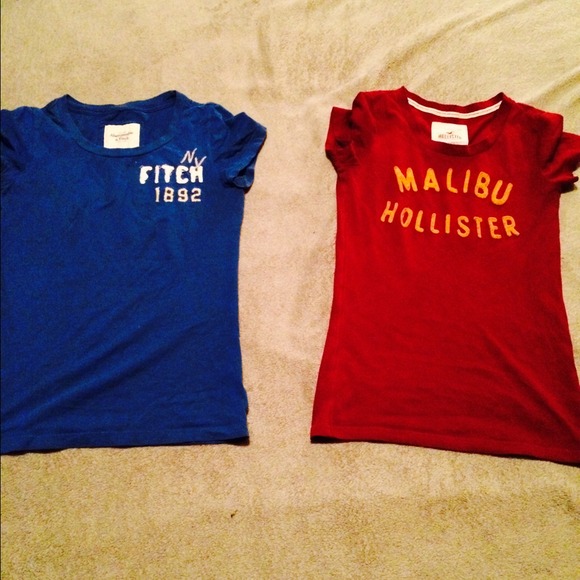 2 short sleeve tops