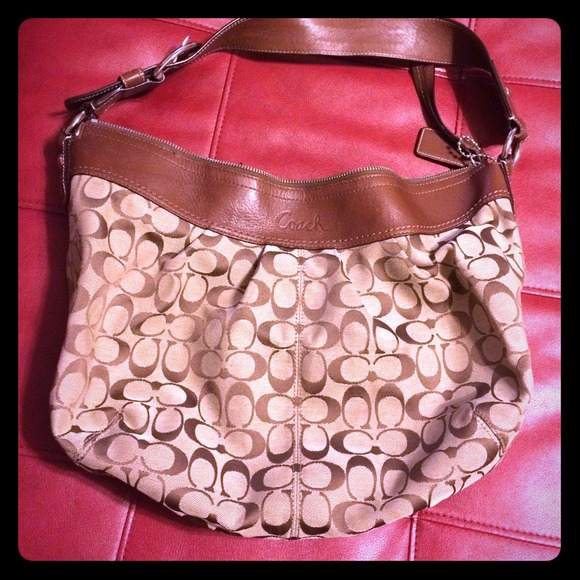 authentic coach hobo bag