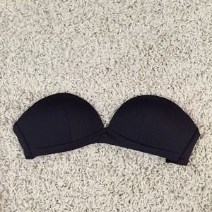 Black bikini bandeau top