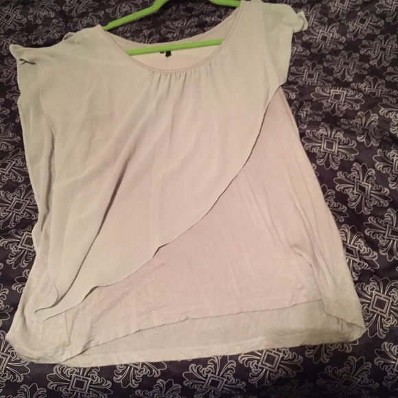Grey cotton with silky sheer