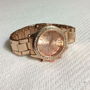 Geneva Rose Gold Watch