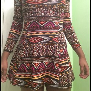 Tribal skater dress