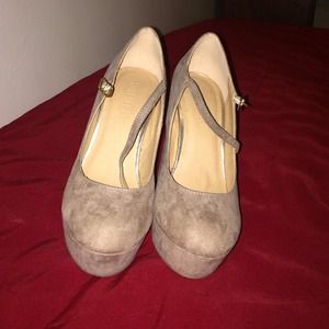 Forever 21 tan suede heels.