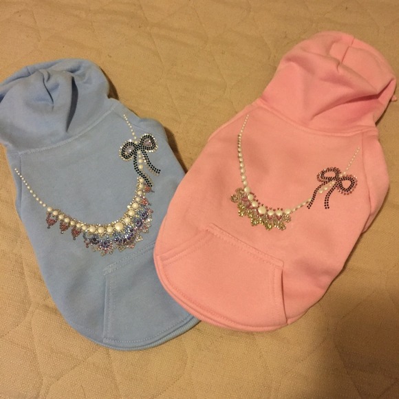 Custom statement necklace dog hoodies!