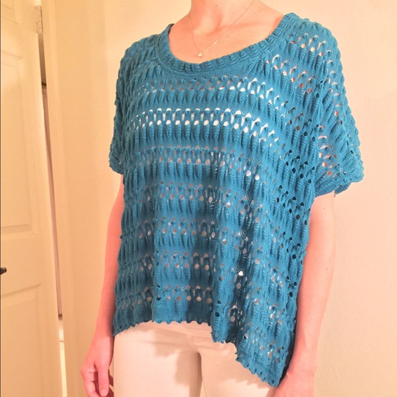 Anthropologie teal top, Small