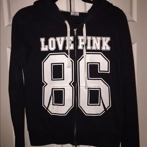 VS Pink Full Zip Sweatshirt