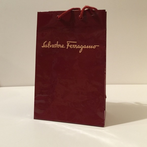 Salvatore Ferragamo shopping bag.