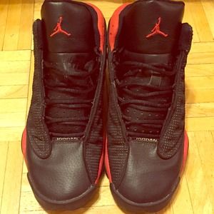 Air Jordan XIII 13 Retro 2004 Black and True Red