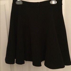 simple black skater skirt