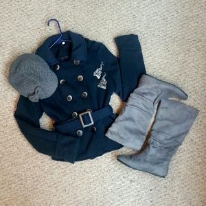 Navy blue peacoat!