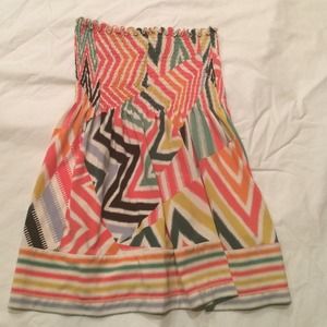 BCBG  Printed Tube Top