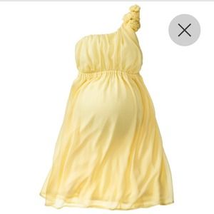 Maternity One Shoulder Rosette Dress-Merona