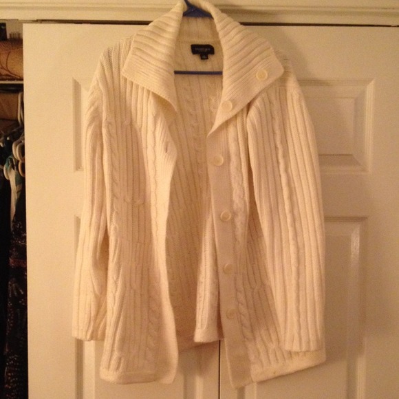 White winter sweater