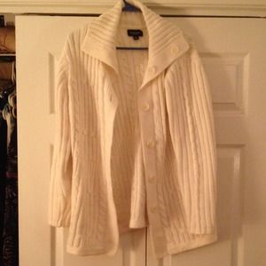 White winter sweater