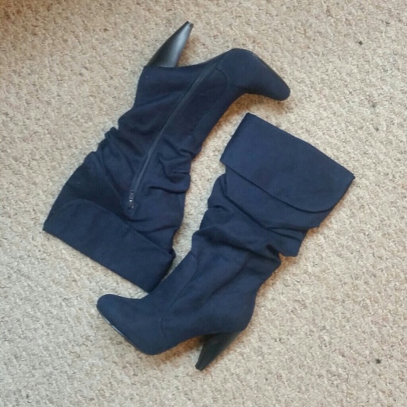 Navy blue boots!