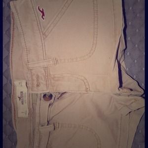 Khaki hollister short shorts