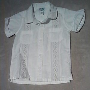 White dressy toddlers shirt