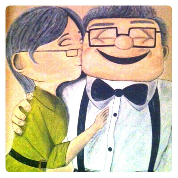 Up movie painting