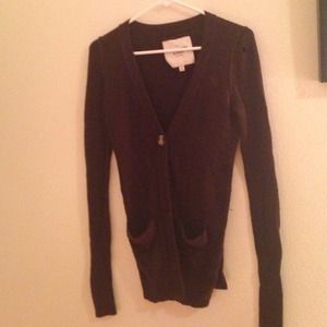 Brown A&F cardigan