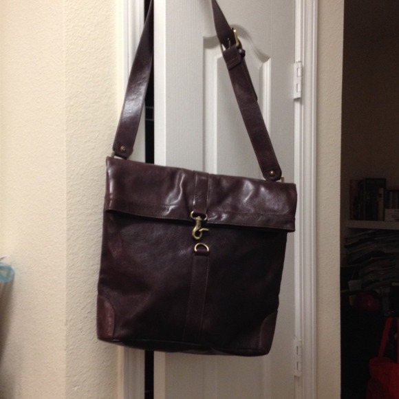Leather messanger bag NWOT