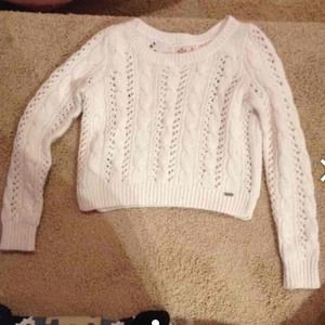 White hollister sweater