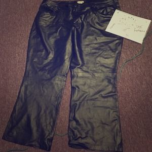 Jessica London Leather Pants