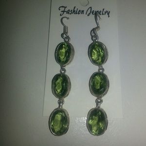 SOLD Genuine Peridot Sterling Silver Earrings