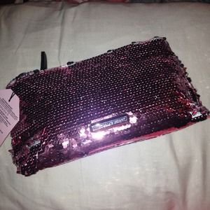 victoria secret pink sequence makeup bag