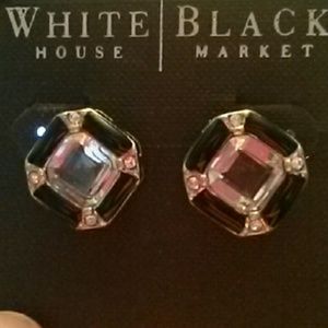 New black and silver earrings