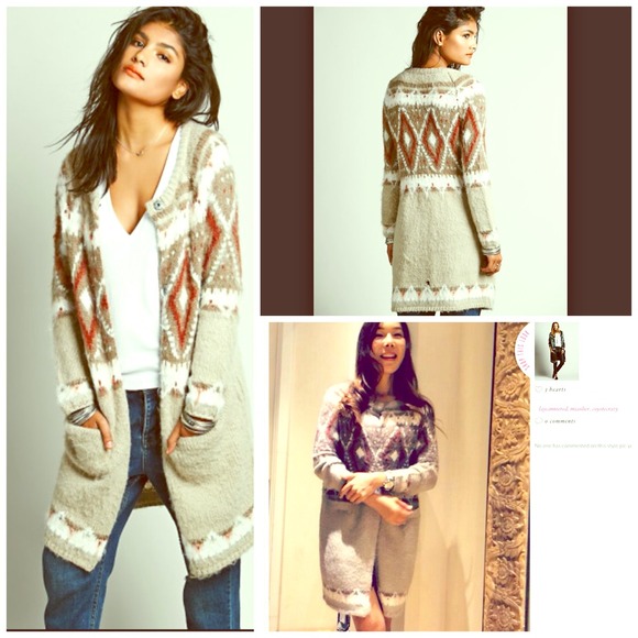 Free People Jackets & Blazers - Free People Frosted Fair Isle Cardigan