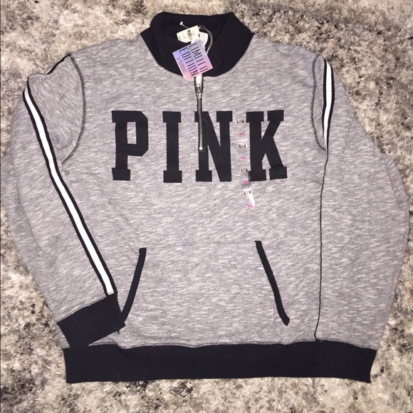 VS PINK LIMITED EDITION TRACK HALF ZIP BNWT