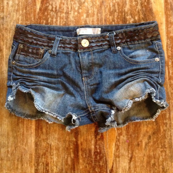 Denim shorts