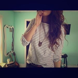 Black & white striped shirt